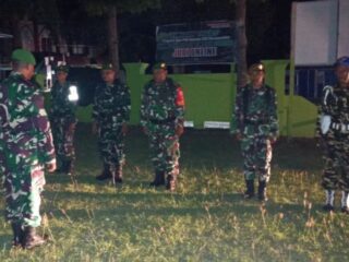 TNI Bersinergi dengan Komponen Bangsa, Koramil 1406-01/Tempe Gelar Patroli Cipta Kondisi di Wajo