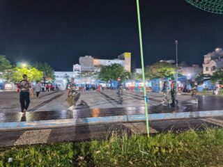 Koramil 1406-01/Tempe Gelar Patroli Gabungan Guna Antisipasi Gangguan Kamtibmas